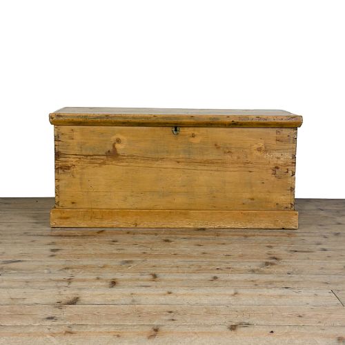 Antique Stripped Pine Trunk