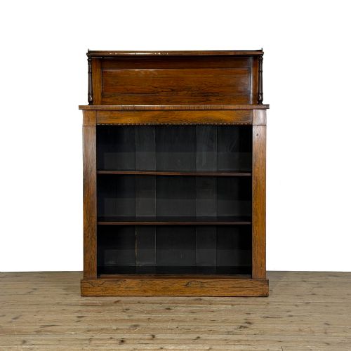 Antique Rosewood Open Bookcase