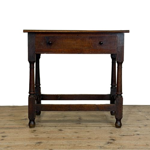 Antique Large 18th Century Oak Side Table