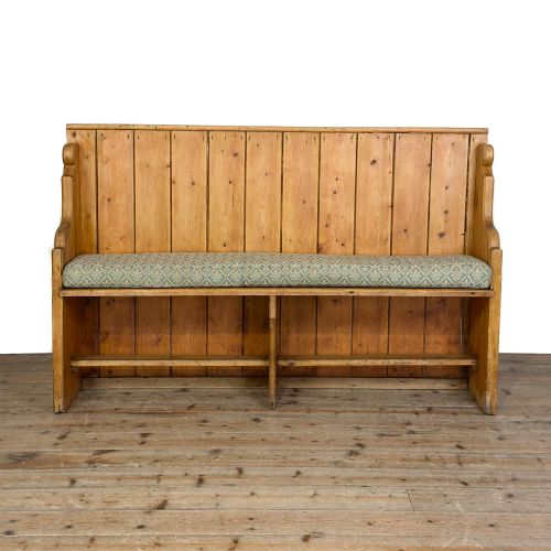 Antique Pine Church Pew Bench