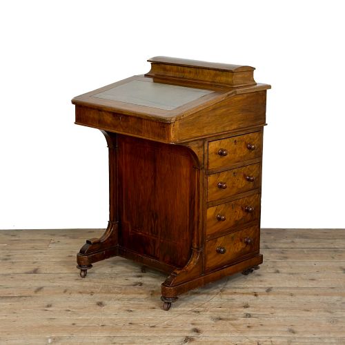 Antique Victorian Walnut Davenport Desk