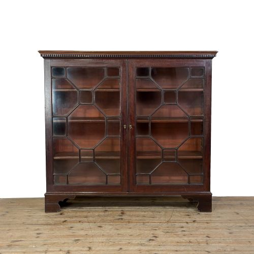 Antique 19th Century Mahogany Side Cabinet Bookcase