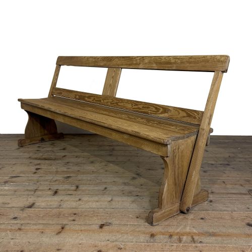 Antique Flip Over Chapel Bench

