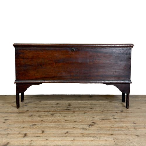 Antique Georgian Elm Six Plank Coffer
