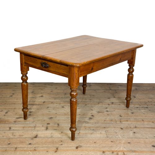 Antique Victorian Pine Kitchen Table