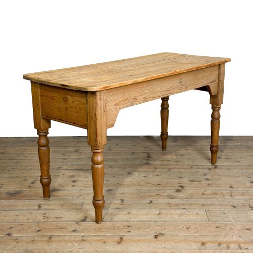 Antique Narrow Stripped Pine Kitchen Table
