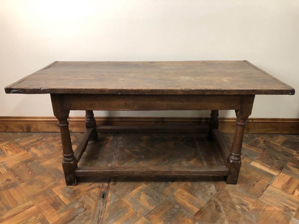  18th Century Two Plank Oak Refectory Table 