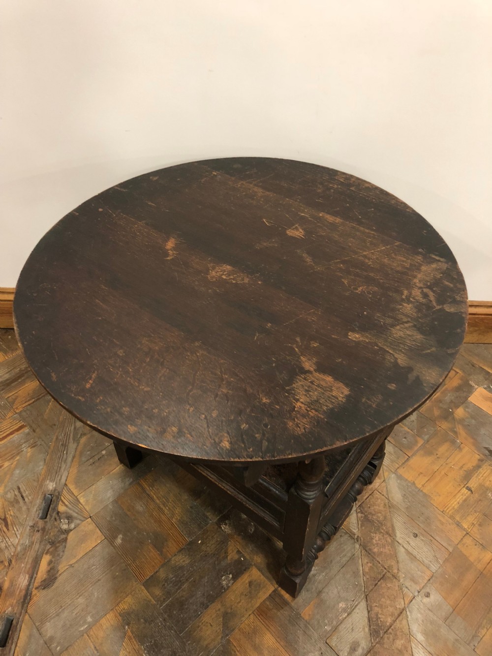  An Unusual Antique Oak Monks Seat Bench  View VII