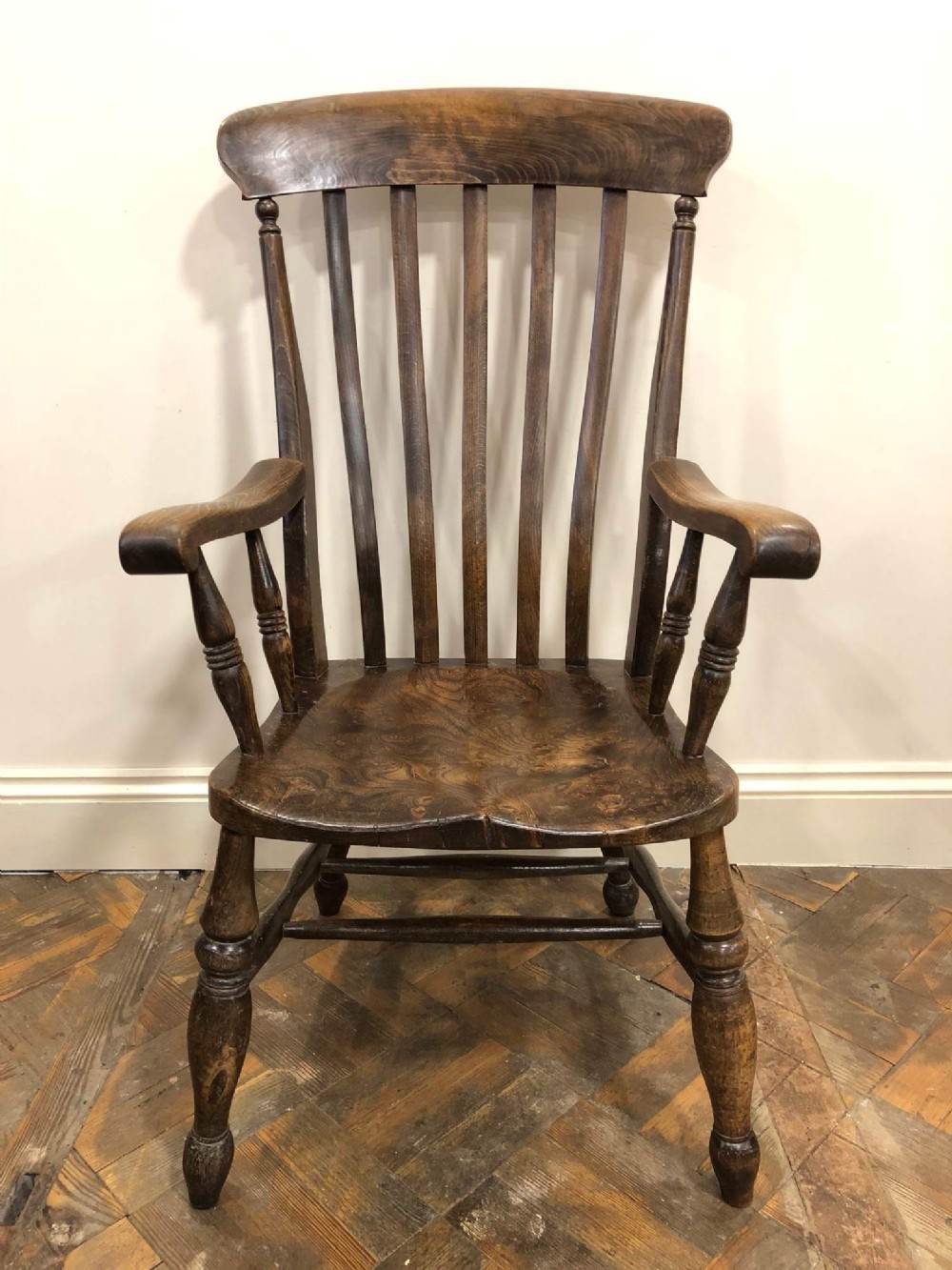  Ash and Elm Slatback Armchair or Fireside Kitchen Chair 