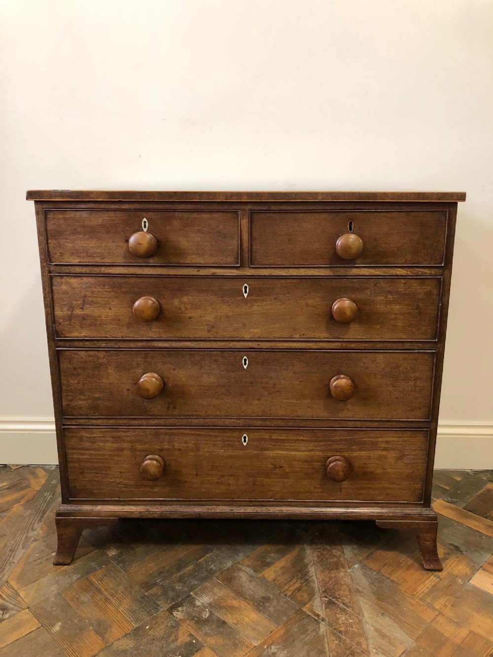  19th Century Mahogany Straight Front Chest of Drawers 