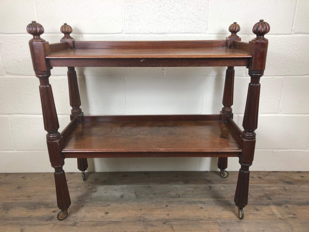 Mahogany Two Tier Serving or Drinks Trolley