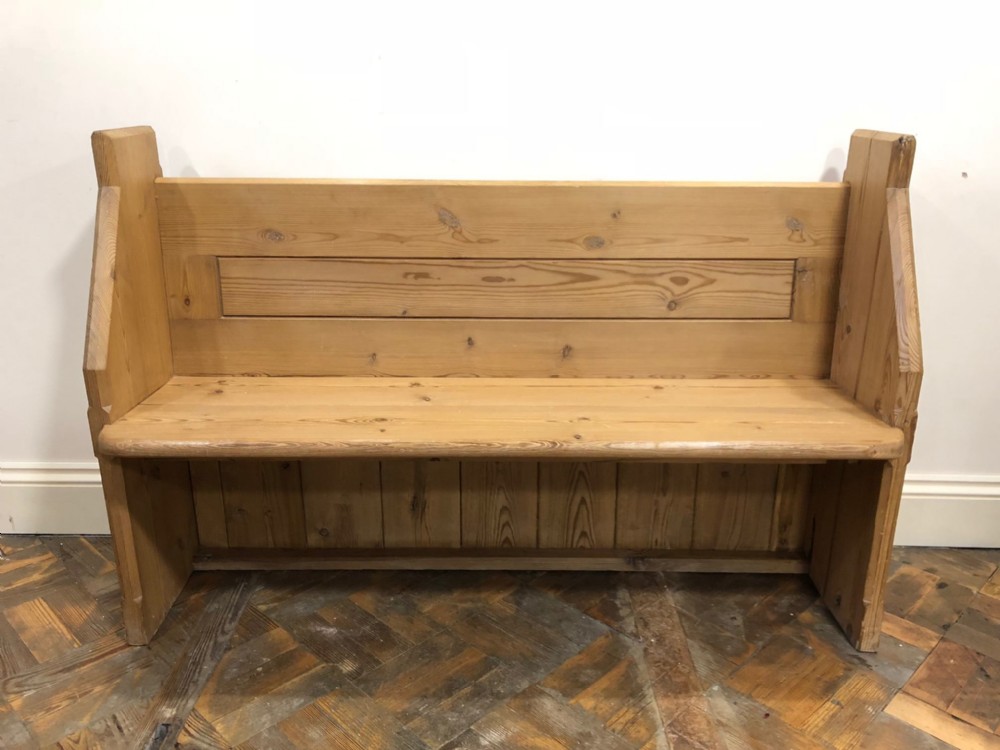 Stripped Antique Pine Church Pew