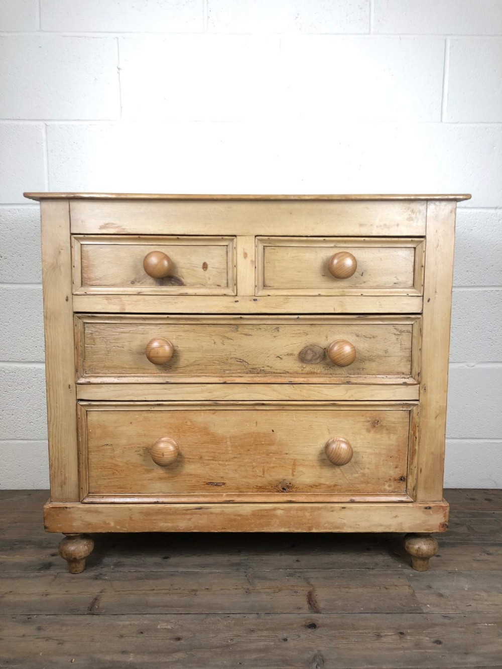 Small Antique Pine Chest of Drawers