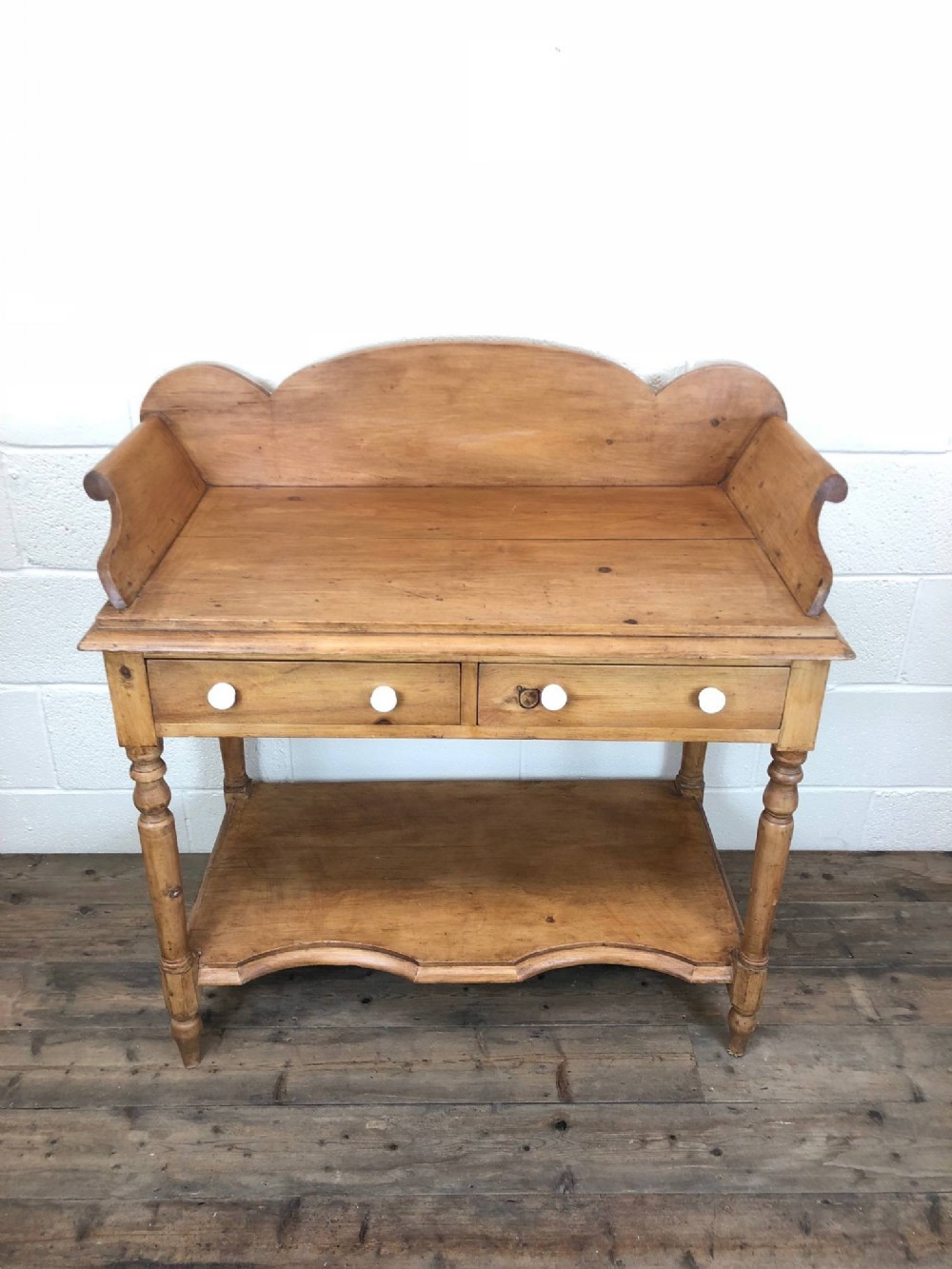 Country Pine Two Drawer Washstand