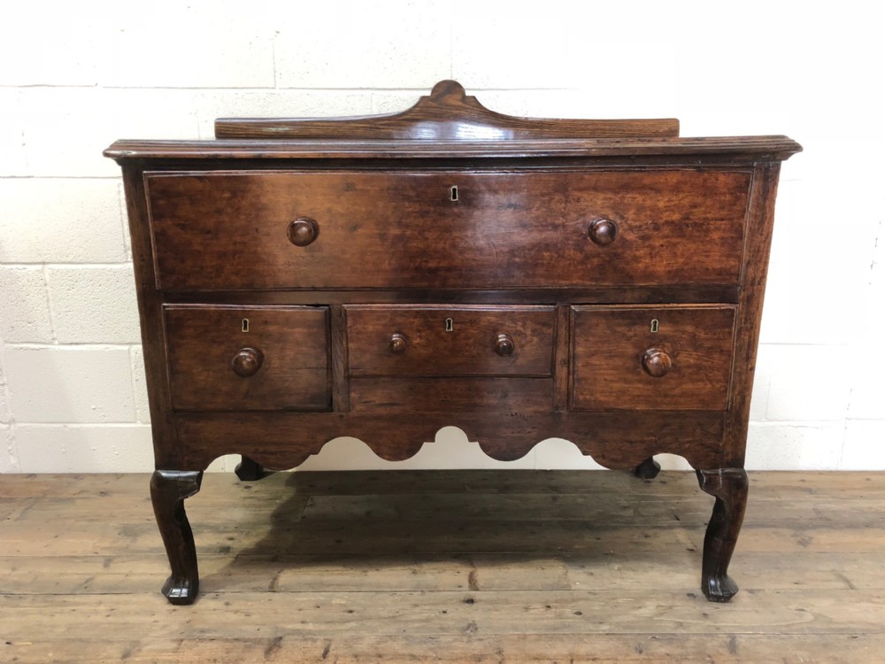 Unusual Antique Oak Chest of Drawers 