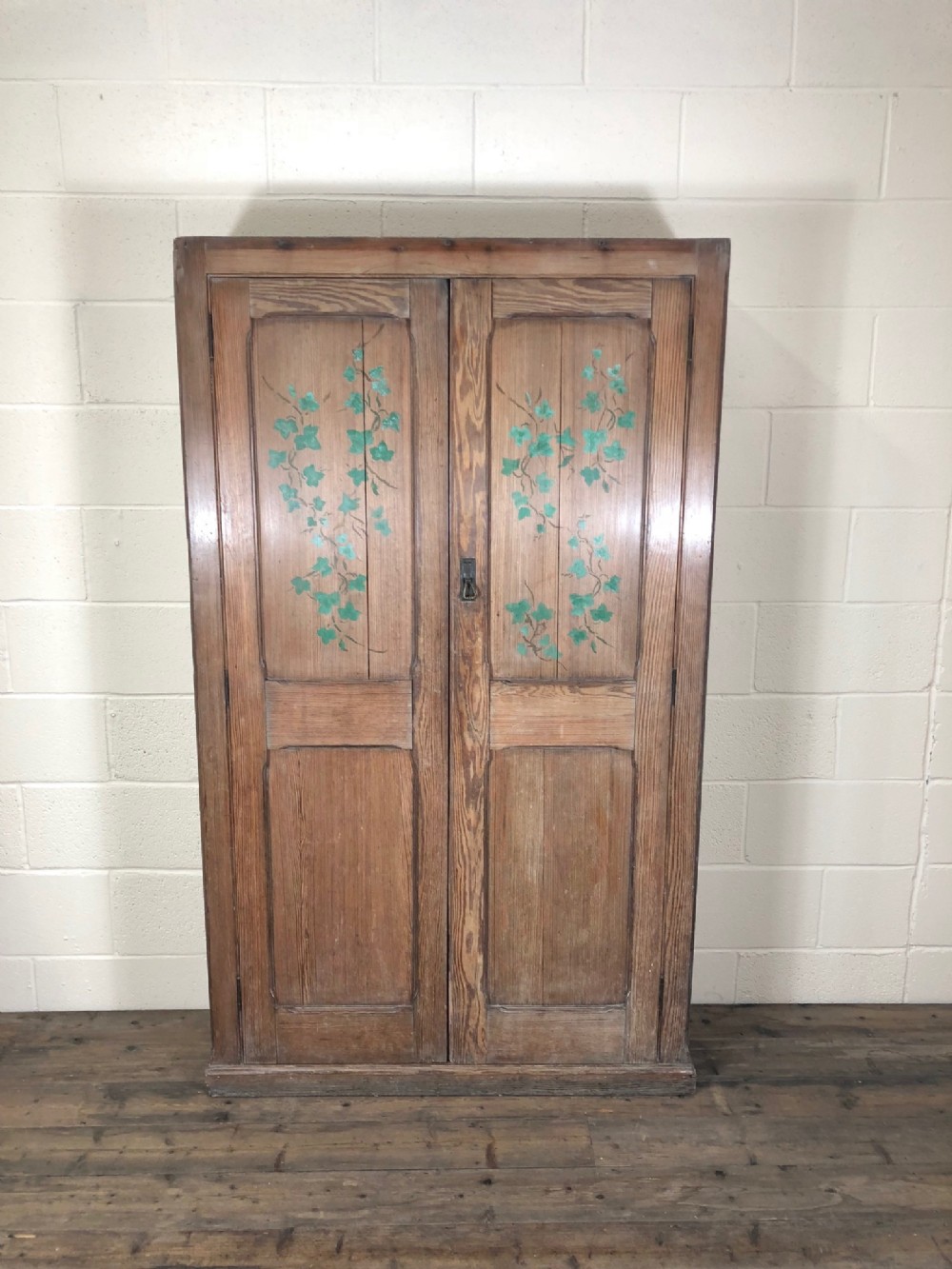 Antique Pine Two Door Housekeeper’s Cupboard 