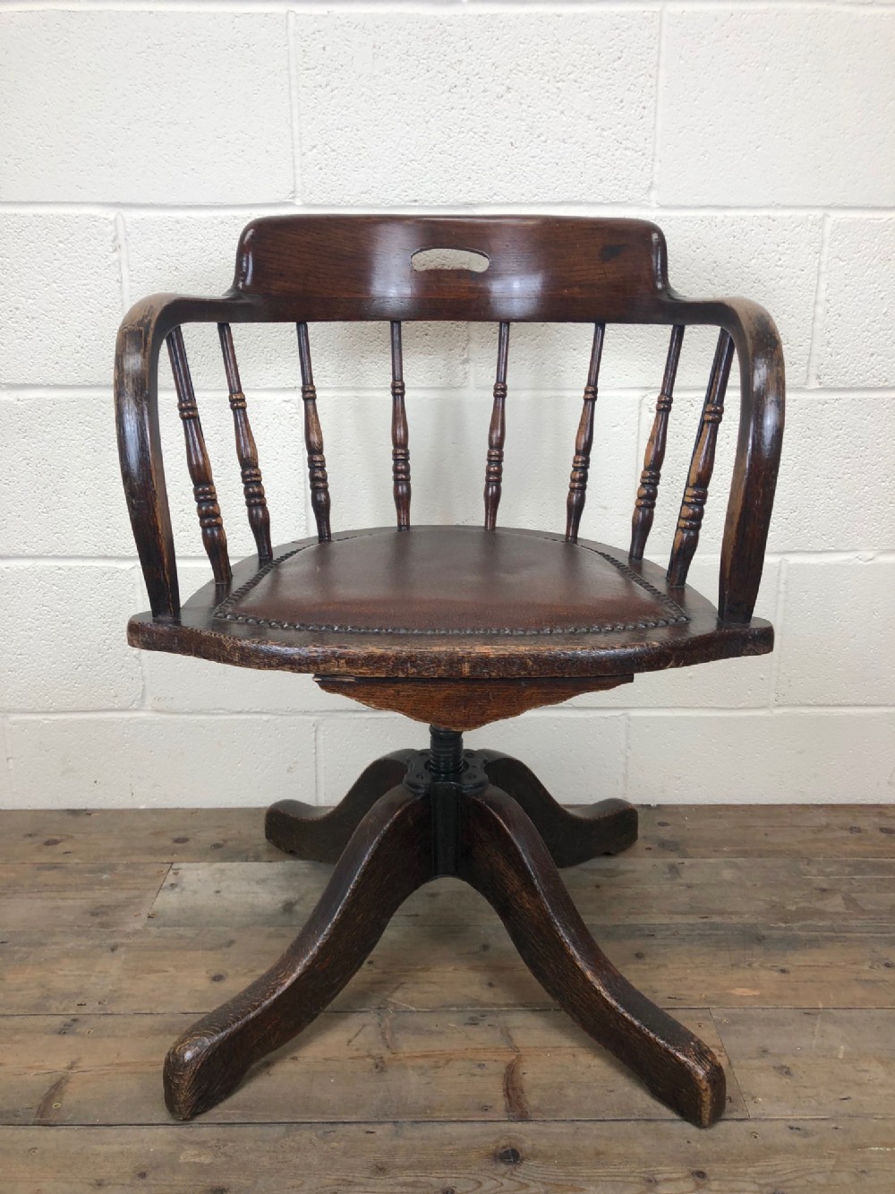 Early 20th Century Office Swivel Desk Chair
