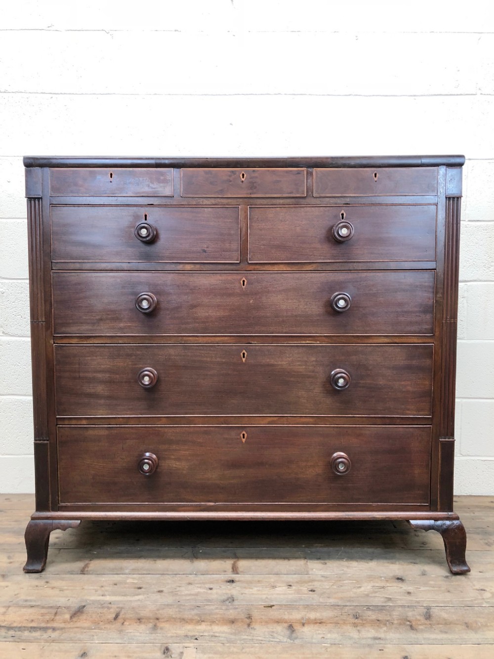 Large Early 19th Century Mahogany Chest of Drawers 