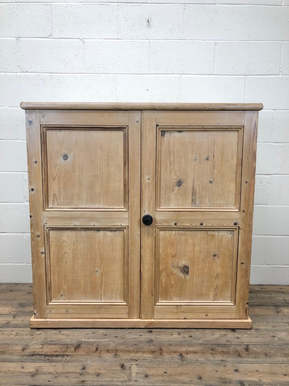 Large Two Door Antique Pine Housekeeper’s Cupboard 