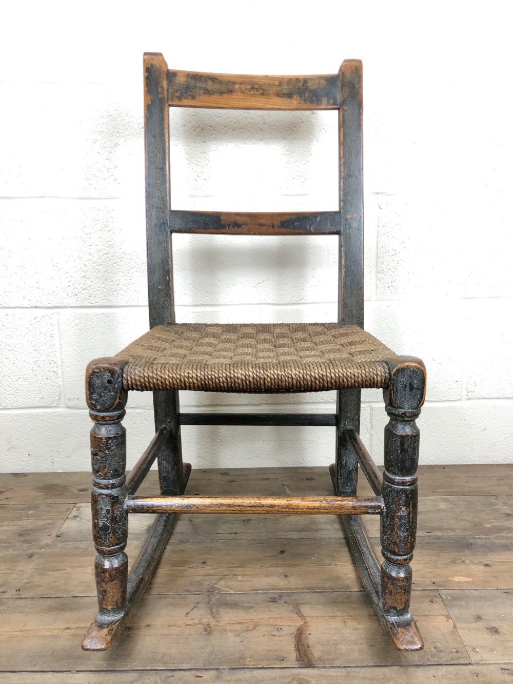 Antique Painted Farmhouse Style Rocking Chair in Original Paint