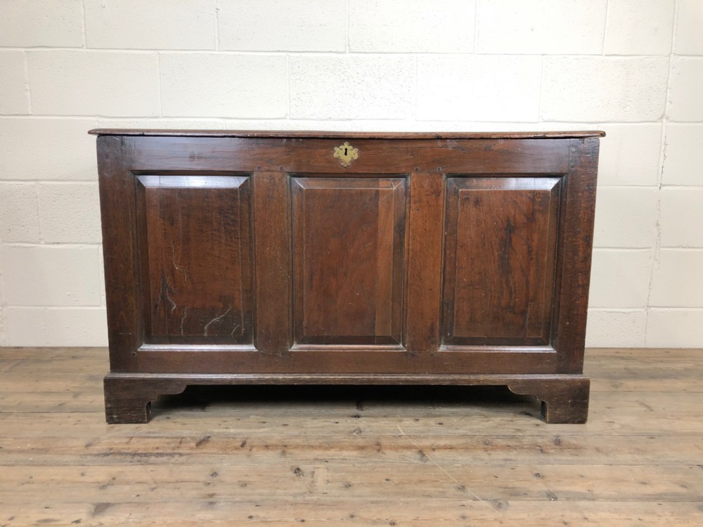 Antique 18th Century Welsh Oak Coffer 