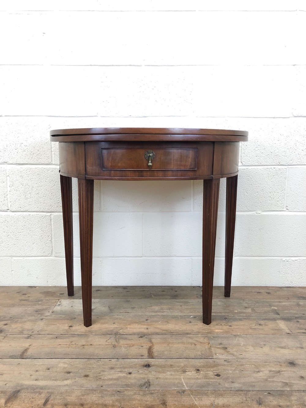 Antique 19th Century Mahogany Fold Over Card Table