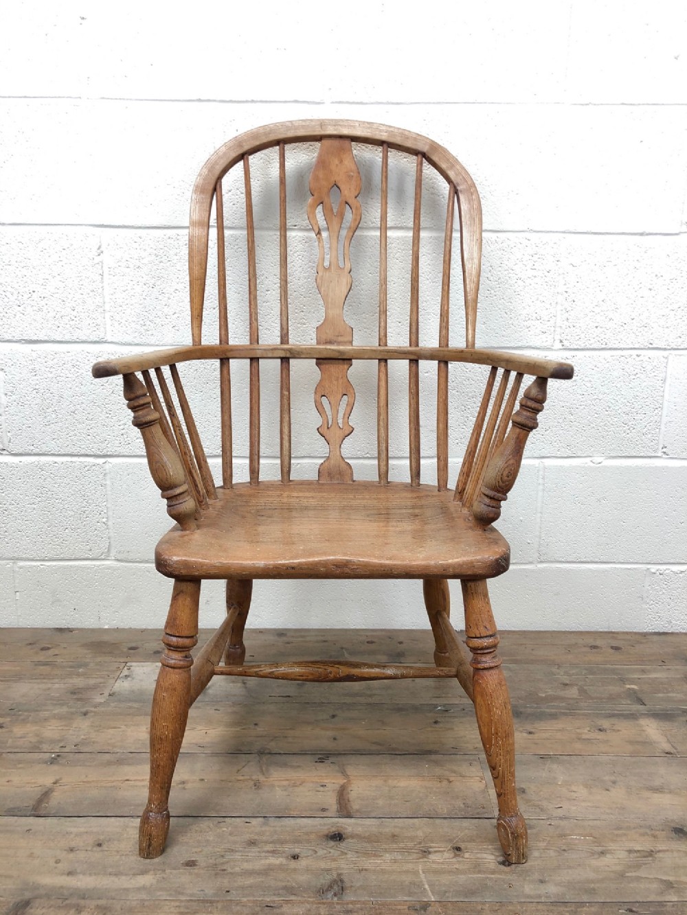 19th Century Ash and Elm Windsor Armchair