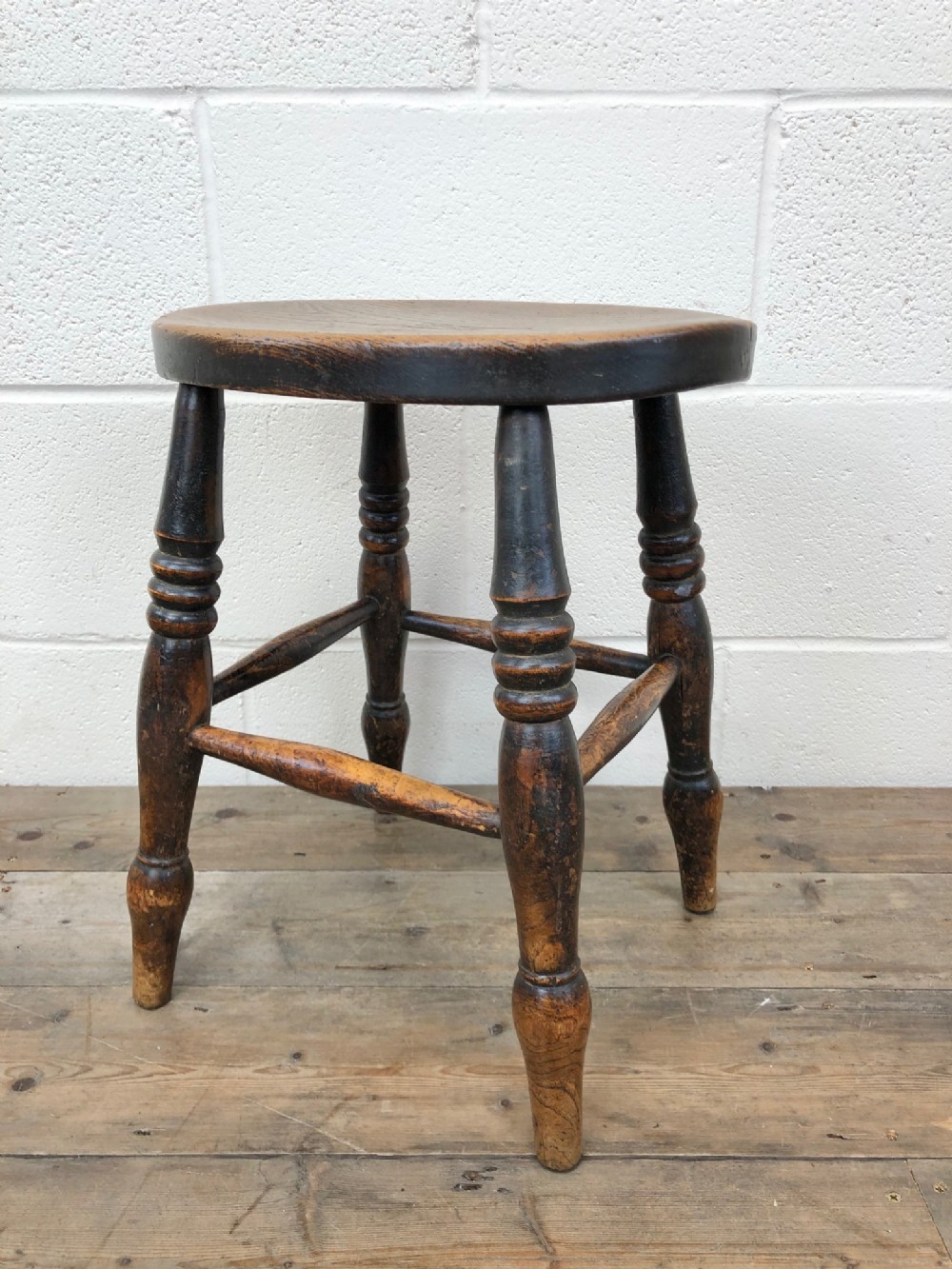 19th Century Ash and Elm Stool