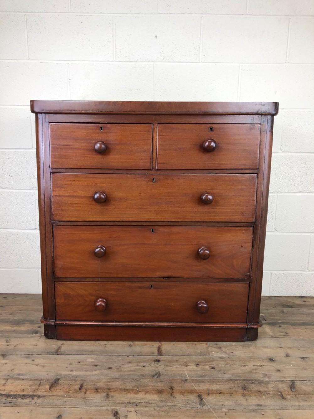 Victorian Mahogany Chest of Drawers on Drawer Base