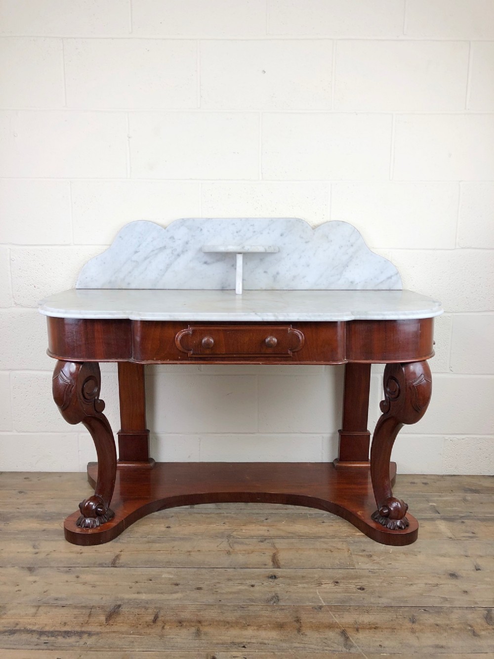 Victorian Mahogany and Marble Duchess Washstand

