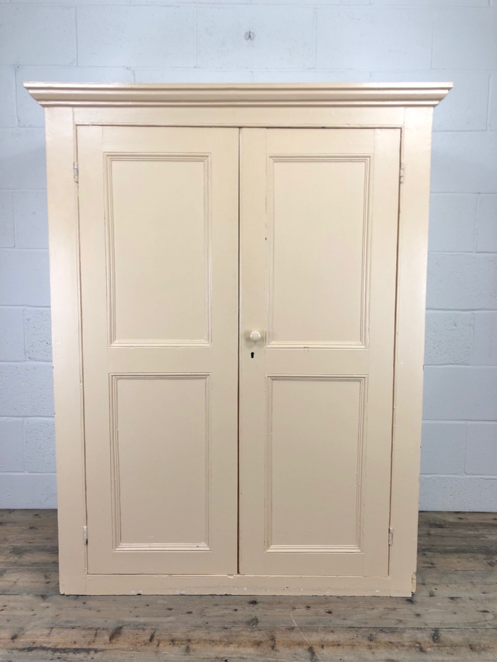 Antique Painted Pine Kitchen Cupboard