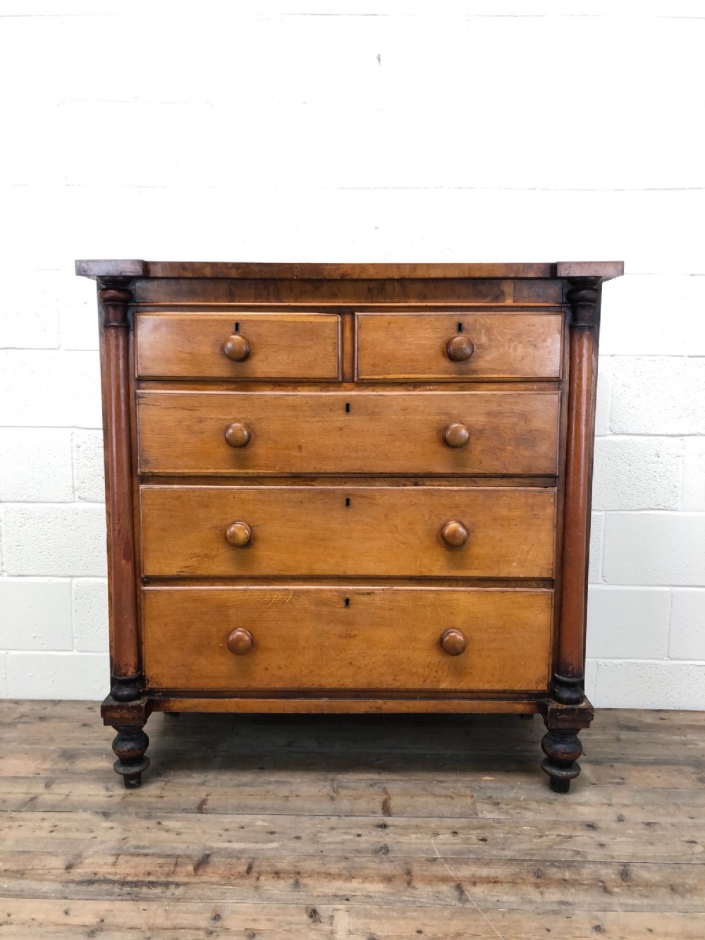 Antique Victorian Oak Chest of Drawers