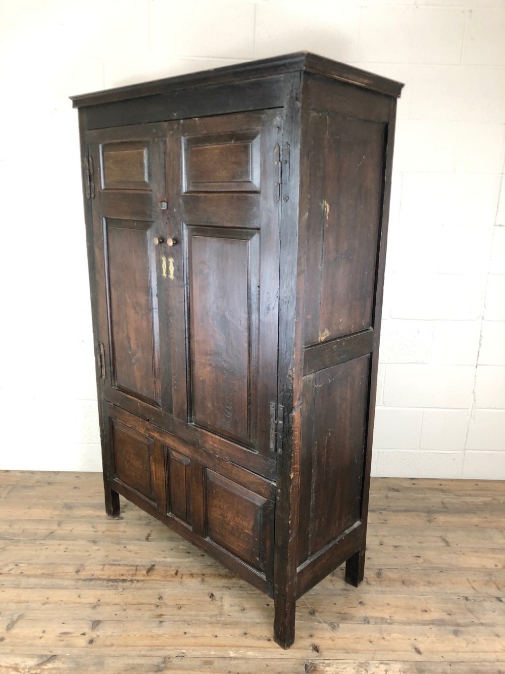 17th Century Joined Oak Cupboard
