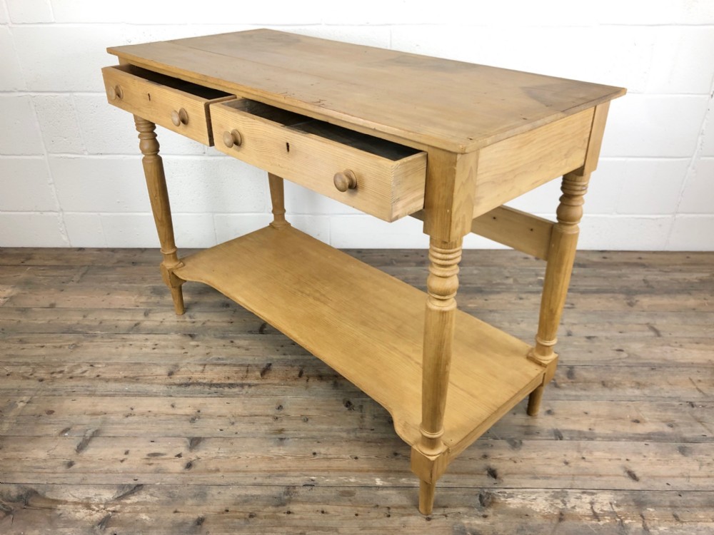 19th Century Pine Washstand with Drawers
