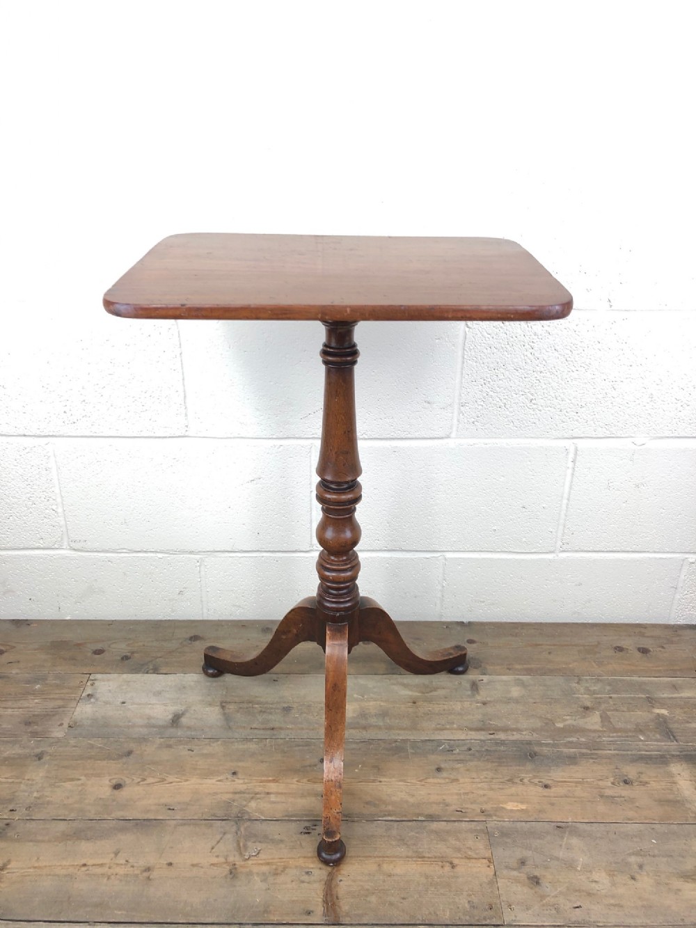 Antique Mahogany Wine Table on Tripod Base