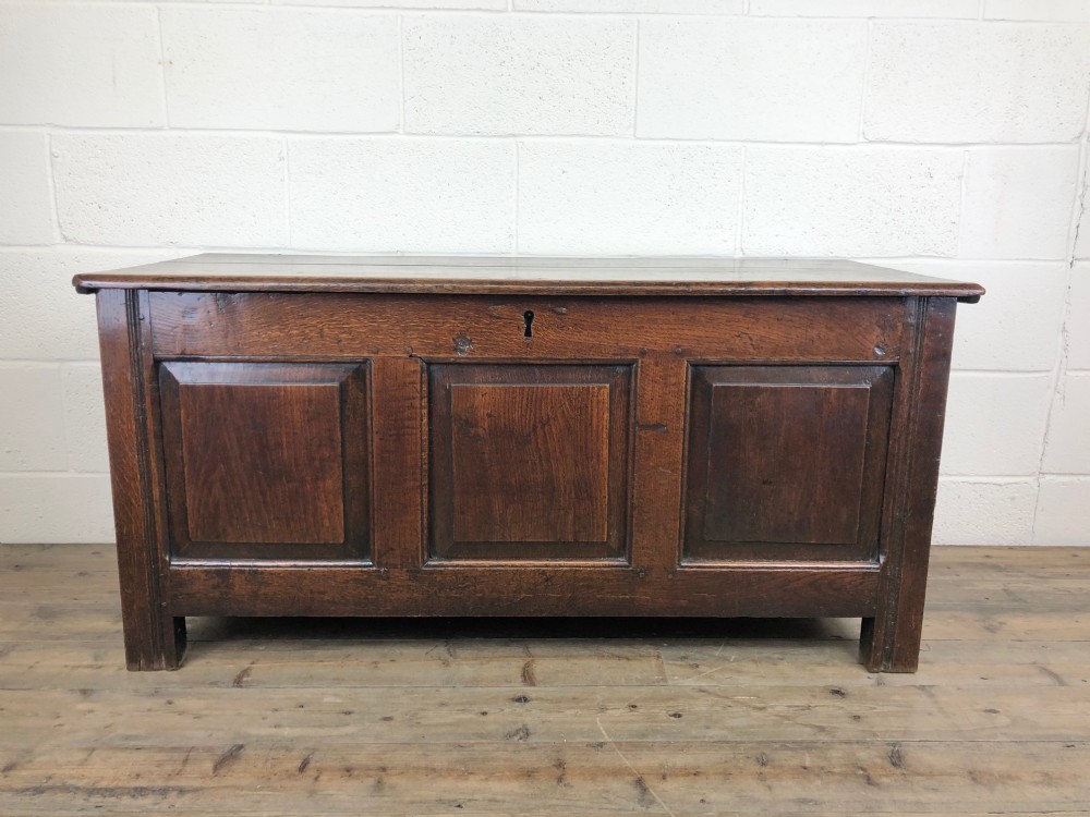 Antique 18th Century Welsh Oak Coffer Chest
