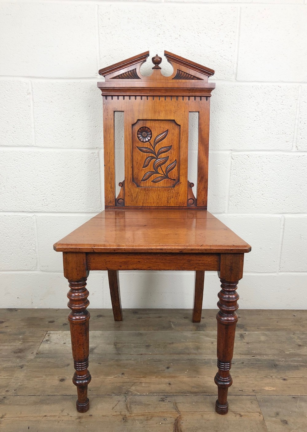 Decorative Antique Victorian Mahogany Hall Chair