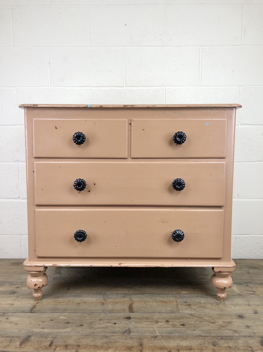 Antique Victorian Painted Pine Chest of Drawers