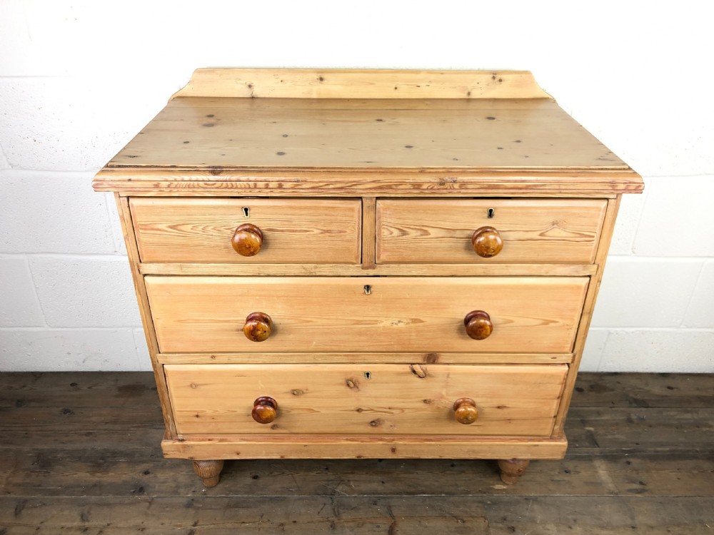 Antique Victorian Pine Chest of Drawers View III