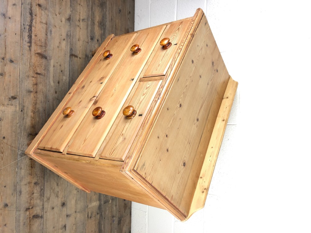 Antique Victorian Pine Chest of Drawers View V