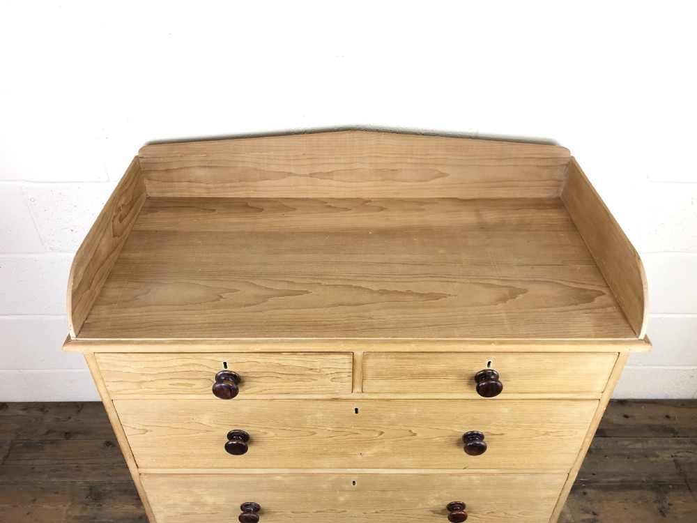 Antique Victorian Pine Chest of Drawers View V