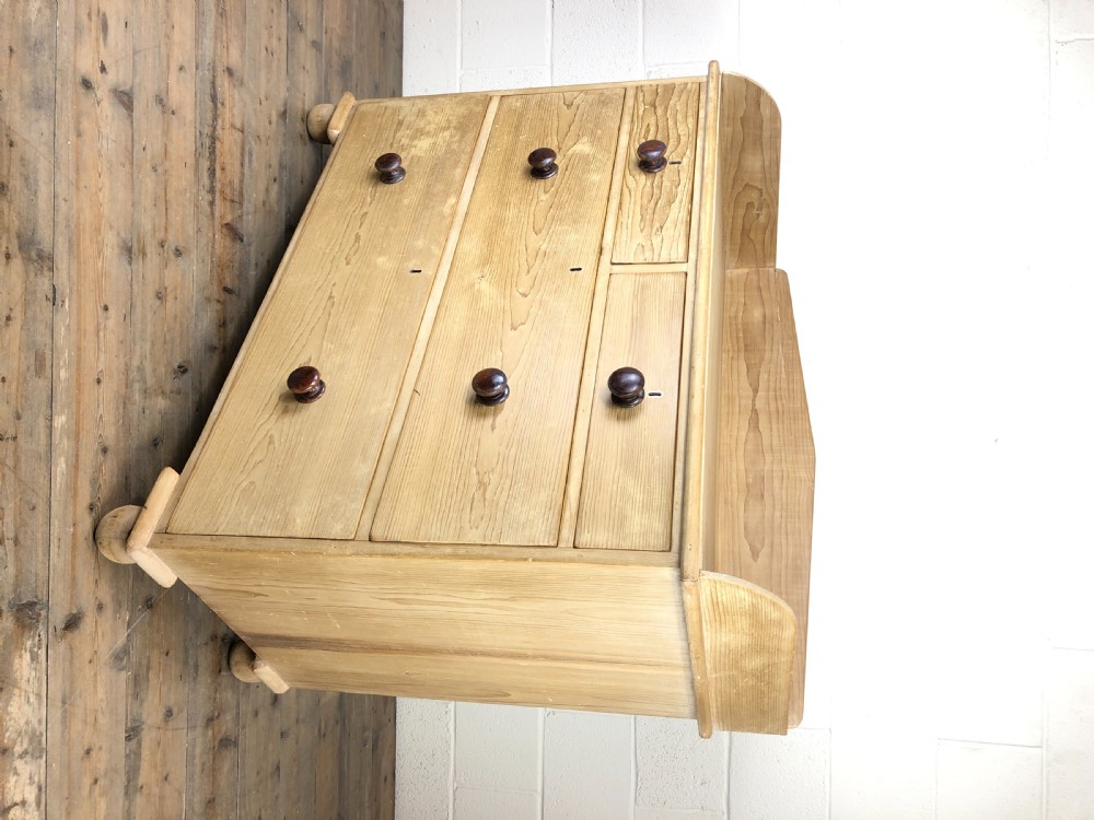 Antique Victorian Pine Chest of Drawers View VI