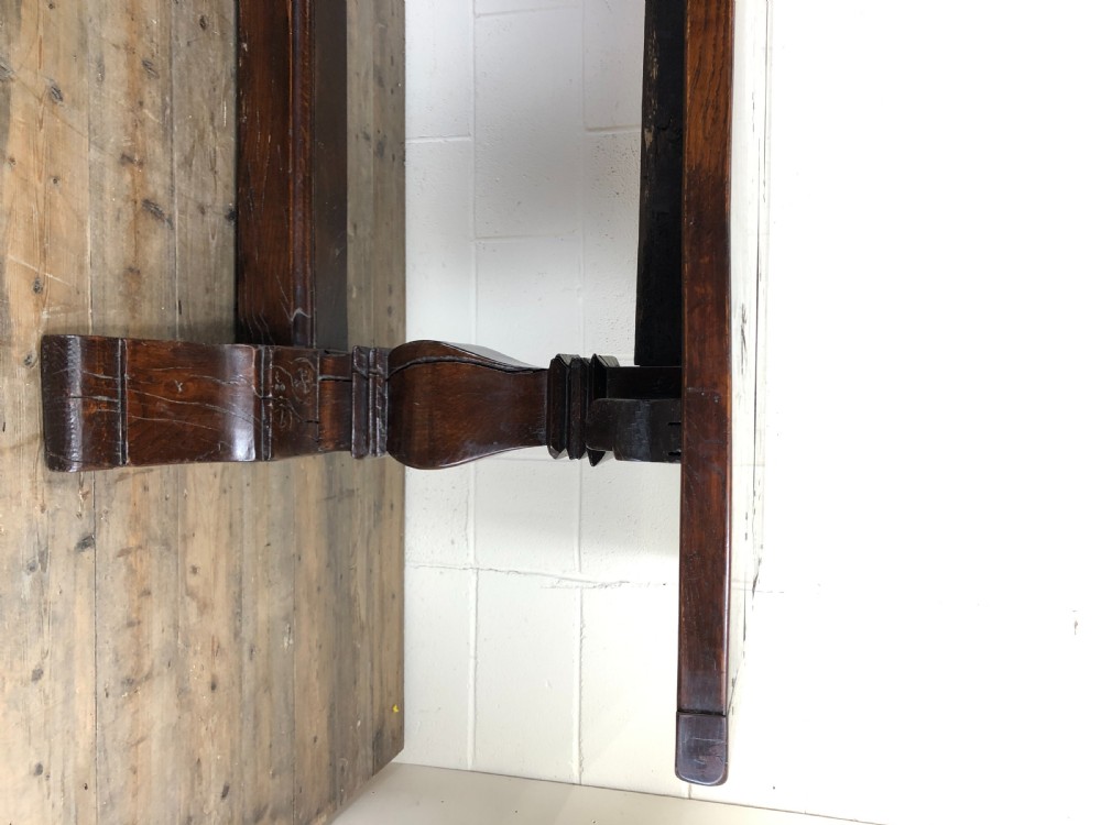 Large Antique Elm Refectory Dining Table  View III