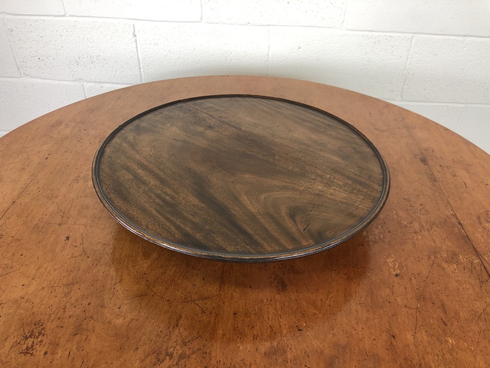 Antique 19th Century Mahogany Lazy Susan 