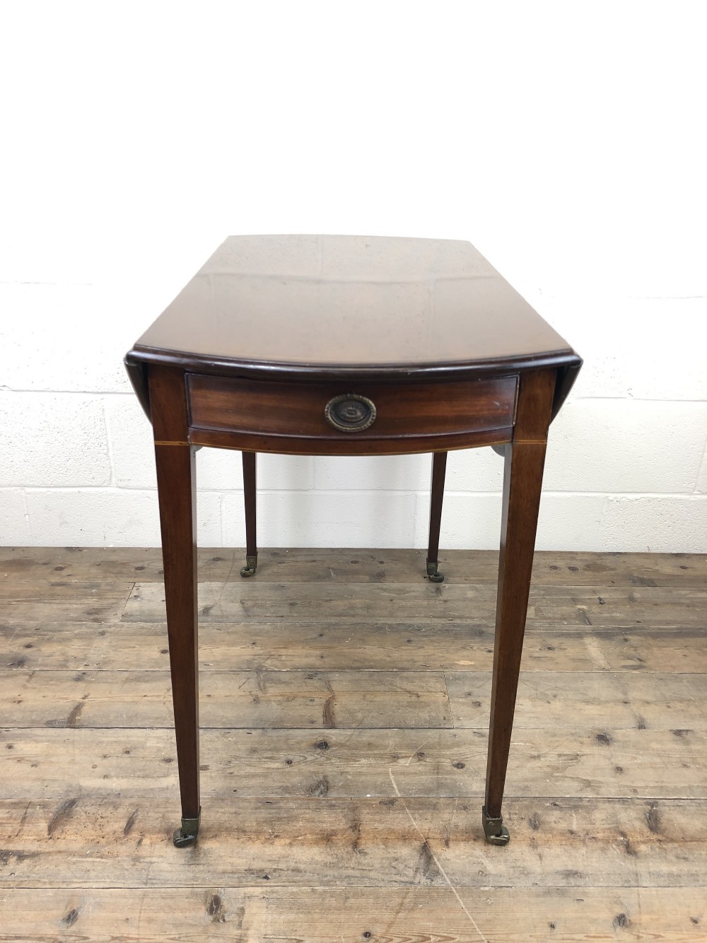 Georgian Inlaid Mahogany Drop Leaf Table
