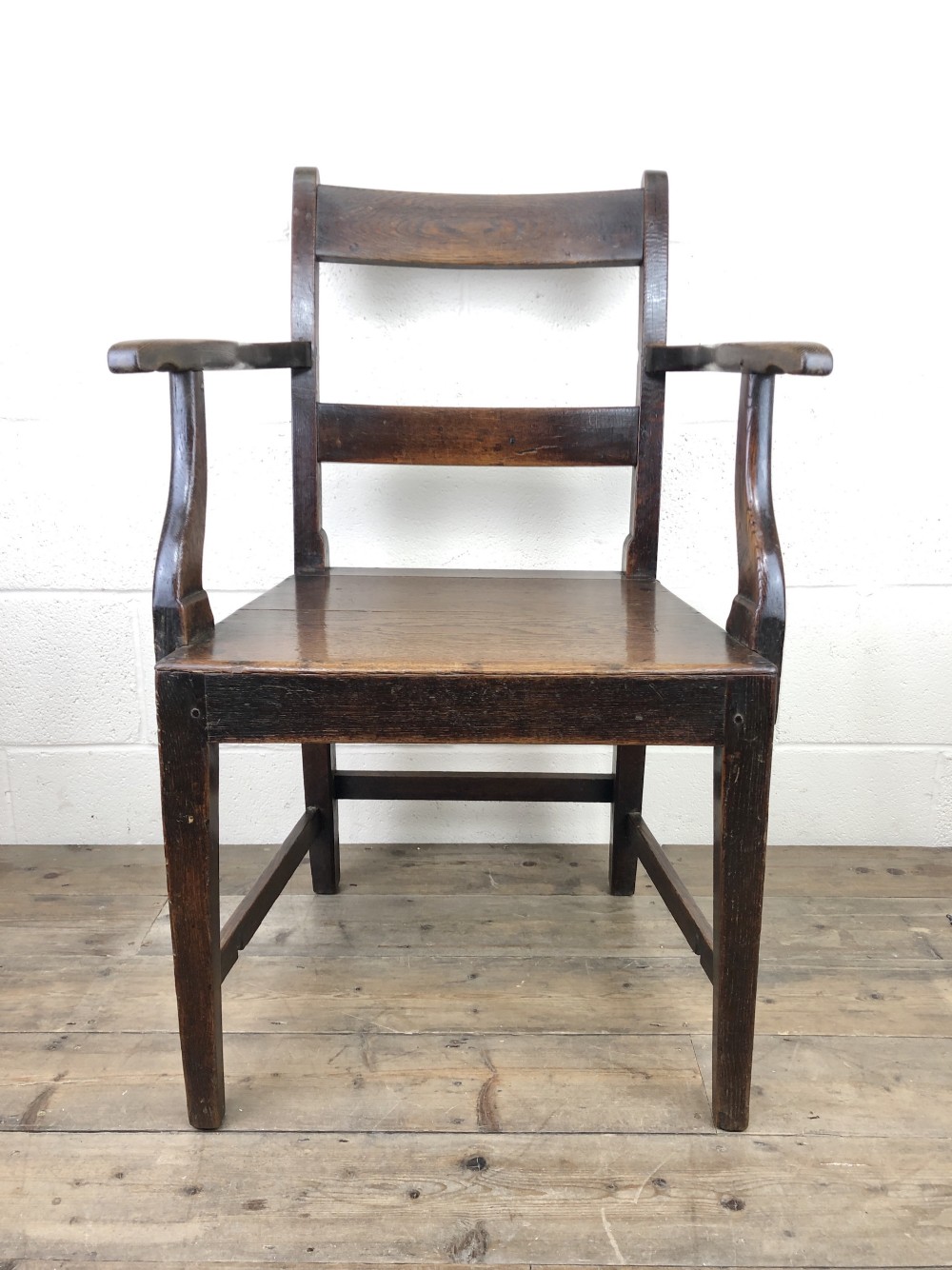 Antique 19th Century Welsh Oak Armchair