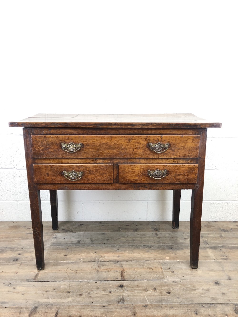 Early 19th Century Oak Lowboy Side Table