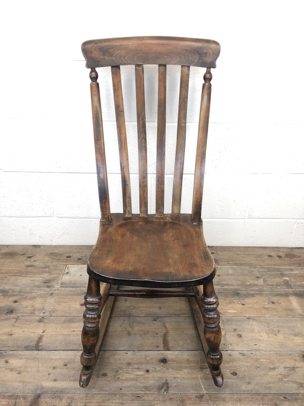 Antique Ash and Elm Rocking Chair
