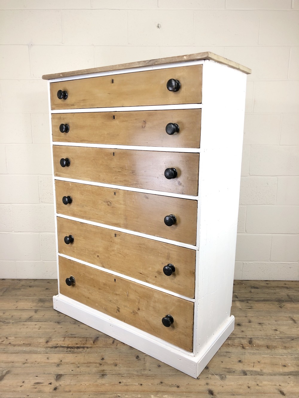 Victorian Pine Tall Chest of Drawers