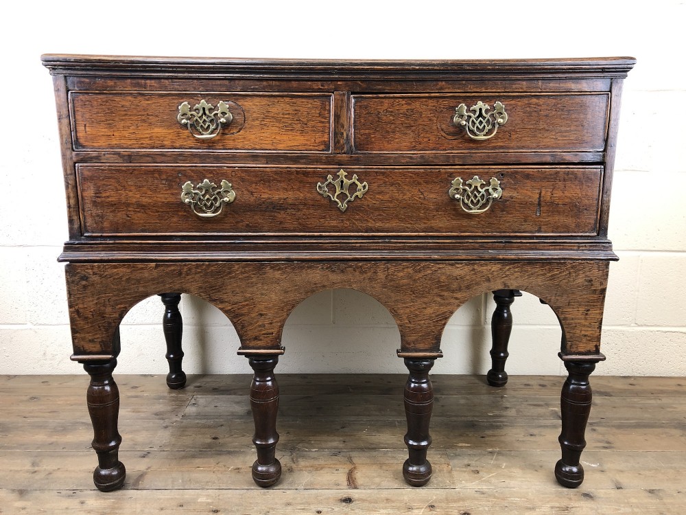 Georgian Oak Chest on Stand